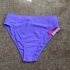 *NWT Xhiliration purple swim bottoms size XL